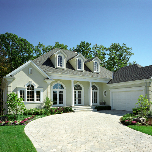 white home with exterior painting